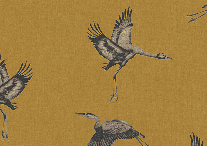 Cranes, Gilt - Roman Blind - Image 7